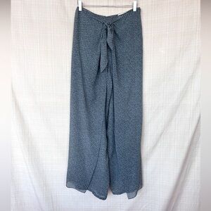 Vintage Rare 90s Emanuel Ungaro Wide Leg Pant 100% Silk 90s Minimalist Gray